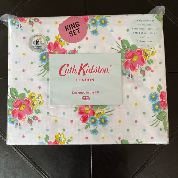 Cath Kidston London king sheet set